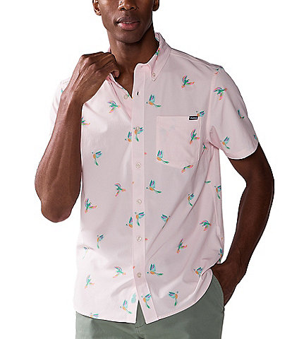 Chubbies Classic Fit Performance Short Sleeve Parrot Party Shirt