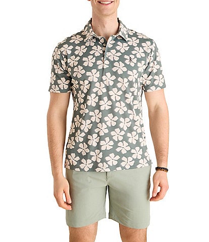 Chubbies Daisy Chain Short Sleeve Knit Polo Shirt