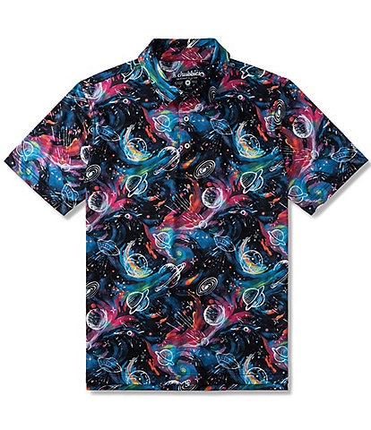 Chubbies Galactic Odyssey Knit Short Sleeve Polo Shirt