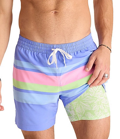 Chubbies Getaway Multi Stripe  5.5" Inseam Swim Trunks