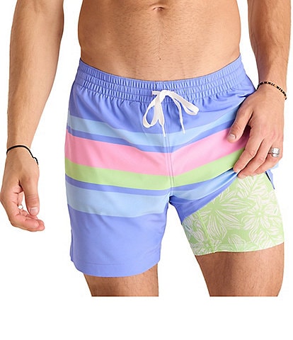 Chubbies Getaway Multi Stripe 5.5#double; Inseam Swim Trunks