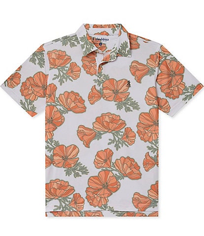 Chubbies Great Poppy Short Sleeve Polo Shirt