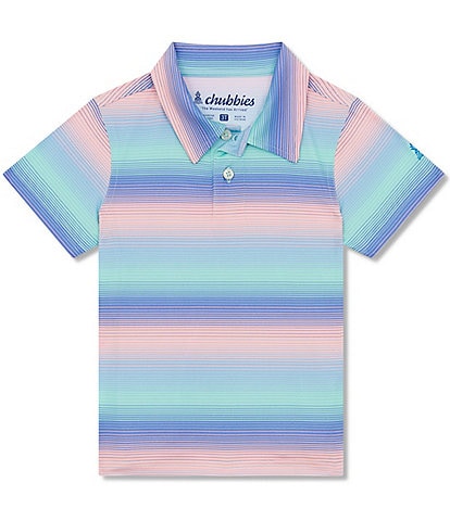 Chubbies Little Boys 2T-6 Short Sleeve Colorburst Performance Family Matching Polo Shirt
