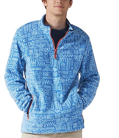 Chubbies Long Sleeve The Sketch Quarter-Zip Pullover