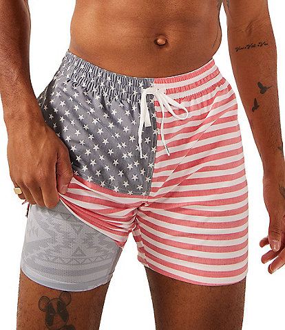 Chubbies Mericas 5.5" American Flag Swim Trunks