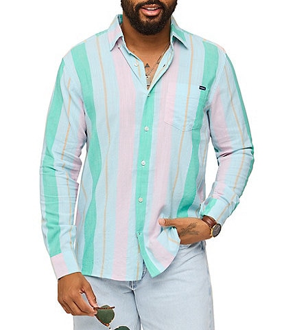 Chubbies Resort Weave Friday Long Sleeve Woven Shirt