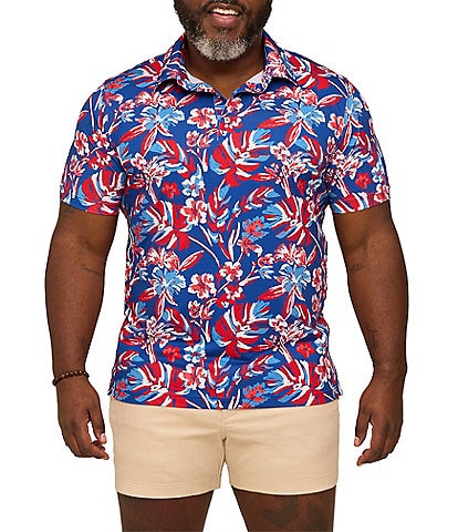 Chubbies Star Spangle Printed Performance Short Sleeve Polo
