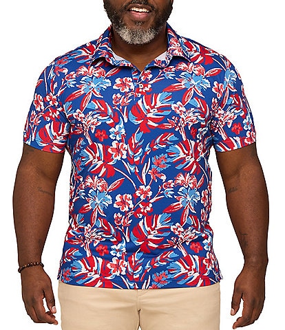 Chubbies Americana Star Spangle Printed Performance Short Sleeve Polo