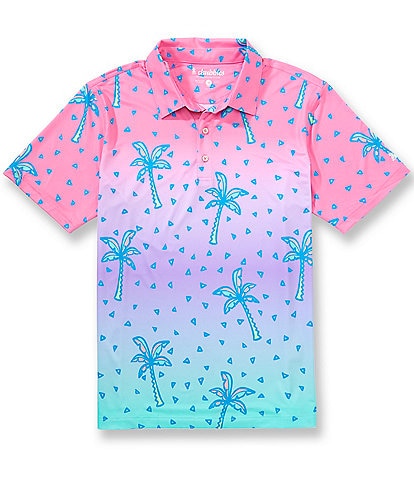 Chubbies Textured Performance Tropic Pop Short Sleeve Polo