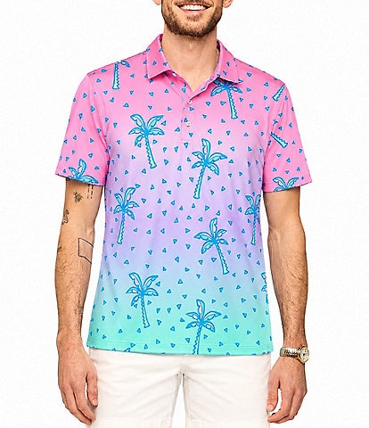Chubbies Textured Performance Tropic Pop Short Sleeve Polo