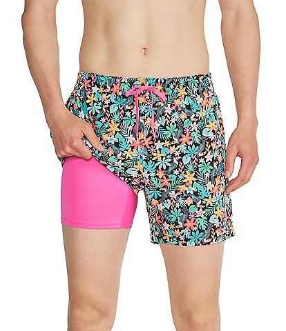 Chubbies The Bloomerangs Floral Print 5.5#double; Inseam Swim Trunks