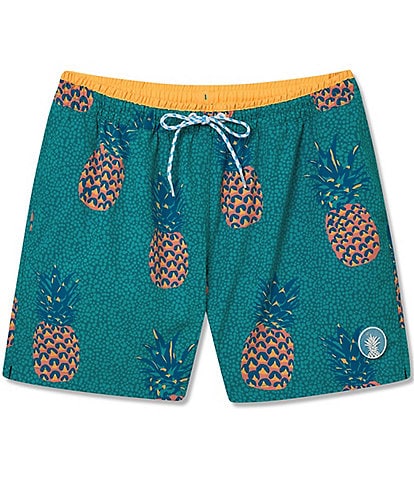 Men's Pineapple Swim Trunks, The Thigh-napples 5.5