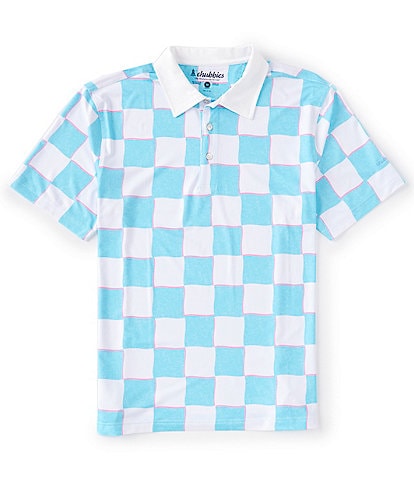 Chubbies The Pawn Short Sleeve Performance Checkered Polo Shirt