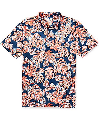 Chubbies Variegated Textured Performance Short Sleeve Polo