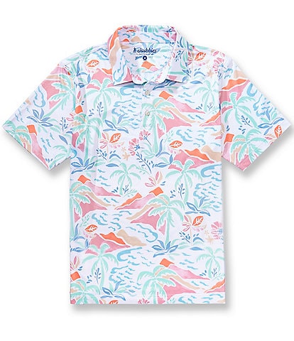 Chubbies Washed Ashore Performance Short Sleeve Polo
