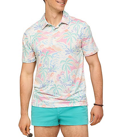 Chubbies Washed Ashore Performance Short Sleeve Polo
