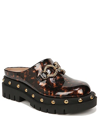 Circus NY Annie Patent Tortoise Lug Sole Clogs