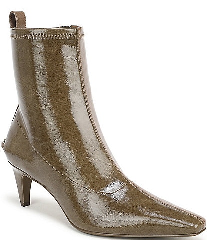 Circus NY by Sam Edelman Ines Patent Snip Toe Kitten Heel Booties