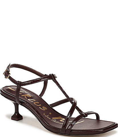 Circus NY by Sam Edelman Jaida Crinkle Patent Ankle Strap Dress Sandals