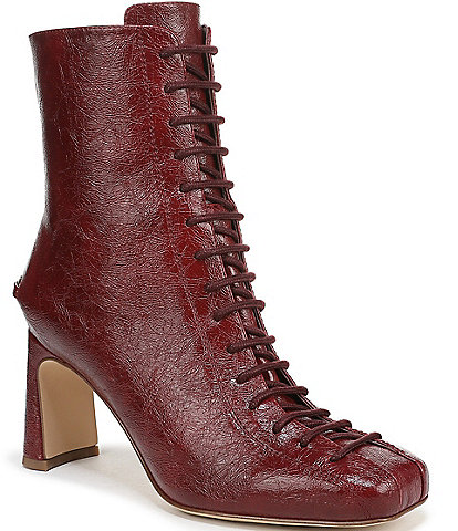 Circus NY by Sam Edelman Kendra Glossy Lace Up Dress Booties