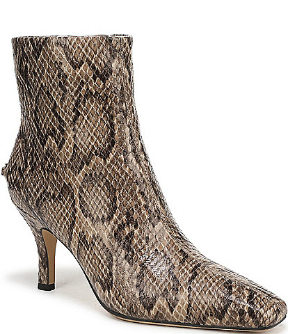 Circus NY by Sam Edelman Laura Snake Print Dress Booties