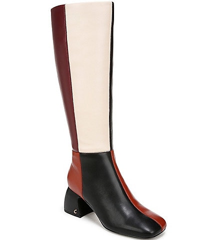 Circus NY by Sam Edelman Oaklyn Colorblock Leather Square Toe Tall Boots