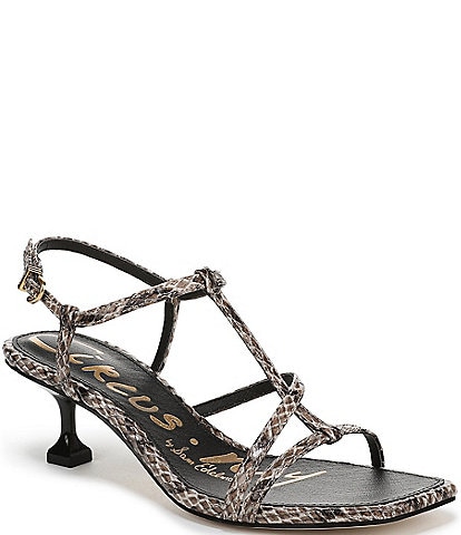 Circus NY by Sam Edelman, the Jaida Snake Print Ankle Strap Dress Sandals