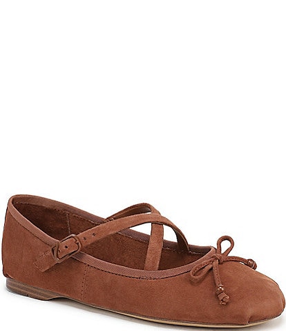 Circus NY by Sam Edelman Zuri Suede Bow Ballerina Flats