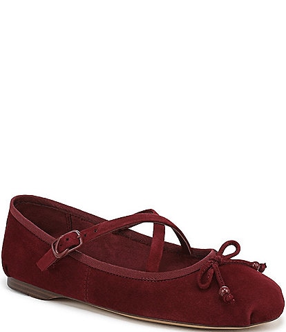 Circus NY by Sam Edelman Zuri Suede Bow Ballerina Flats