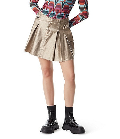 Circus NY by Sam Edelman Mid Rise Cargo Pocket Pleated Mini Skirt