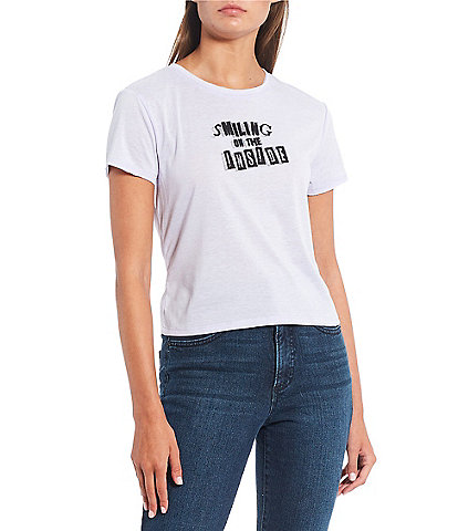 Circus NY by Sam Edelman Smiling On The Inside Graphic T-Shirt