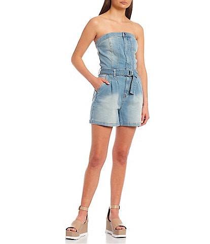 Jean rompers outlet for juniors