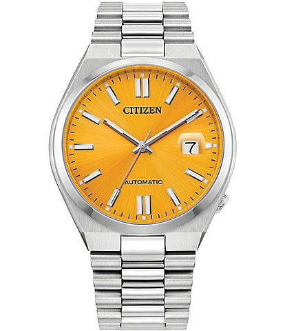Citizen Men's Automatic Stainless Steel Yellow Dial Watch
