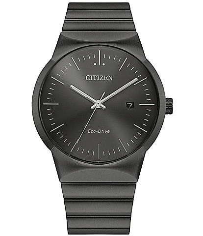 Citizen Men's Axiom Three Hand Grey Stainless Steel Bracelet Watch