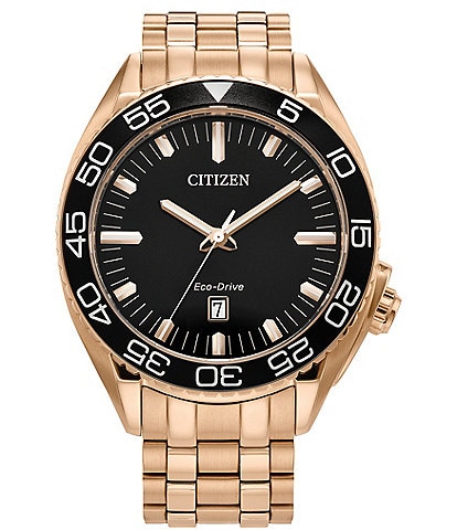 Citizen Men's Carson Quartz Analog Rose Gold Stainless Steel Bracelet Watch