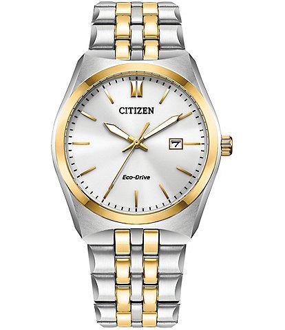 Citizen Men's Corso Three Hand Two Tone Stainless Steel Bracelet Watch