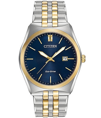 Citizen Men's Corso Three Hand Two Tone Stainless Steel Bracelet Watch