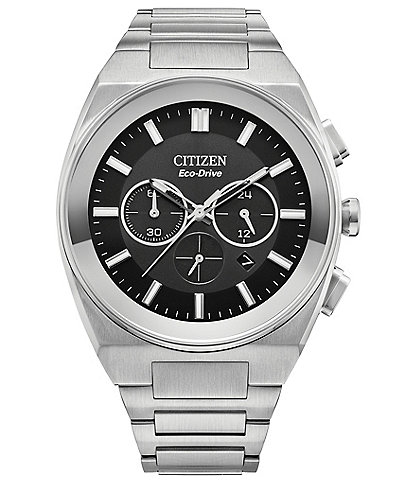 Citizen Men's Eco Drive Chronograph Stainless Steel Bracelet Watch