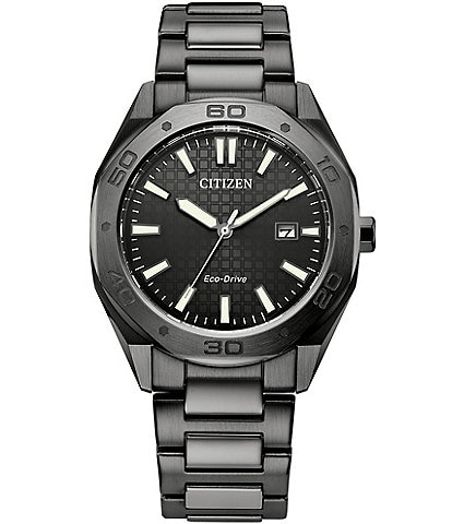 Citizen Men's Eco Drive Weekender Three Hand Stainless Steel Watch