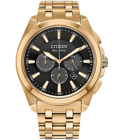 Citizen Men's Peyten Chronograph Gold Stainless Steel Bracelet Watch