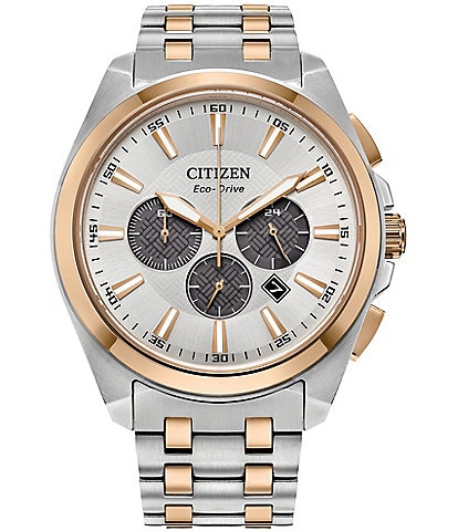 Citizen Men's Peyten Chronograph Two Tone Stainless Steel Bracelet Watch