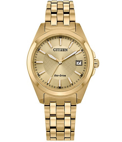 Citizen Men's Peyten 33mm Three Hand Gold Stainless Steel Bracelet Watch