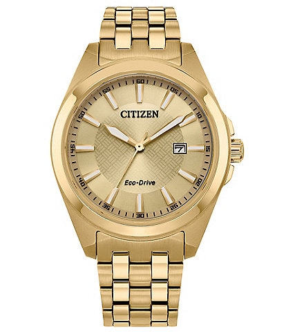 Citizen Men's Peyten 41mm Three Hand Gold Stainless Steel Bracelet Watch