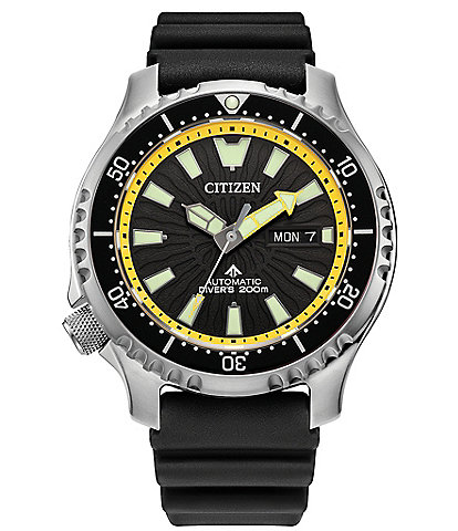 Citizen Men's Promaster Dive Automatic Black Strap Watch
