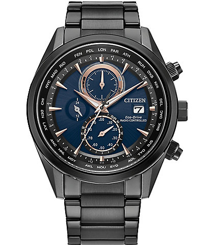 Citizen Men's Sport Luxury Multifunction Black Tone Stainless Steel Bracelet Watch