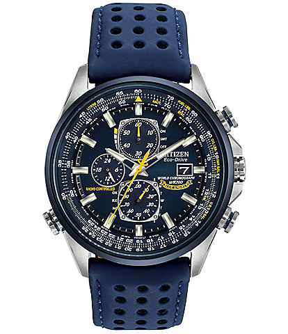 Citizen Men's World Chronograph A-T Blue Strap Watch