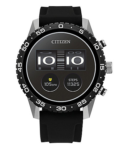 Citizen Unisex G2 Sport Smart Black Silicone Strap Watch