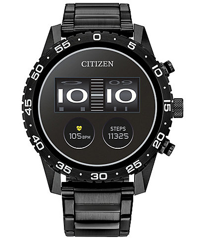 Citizen Unisex G2 Sport Smart Black Stainless Steel Bracelet Watch