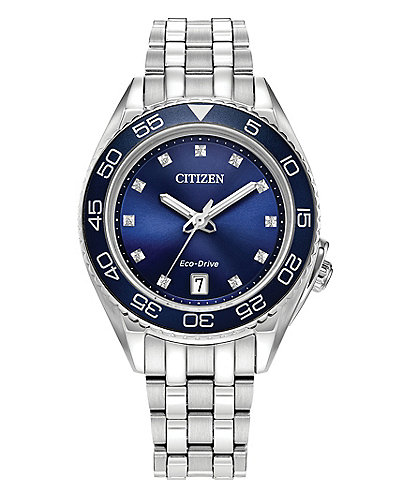 Citizen Women's Carson Three Hand Stainless Steel Bracelet Watch
