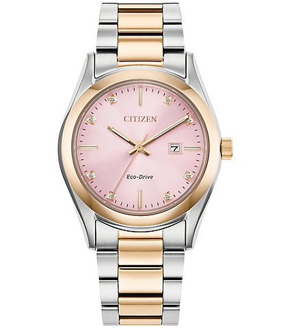 Citizen Women's Eco-Drive Two Tone Stainless Steel Analog Watch